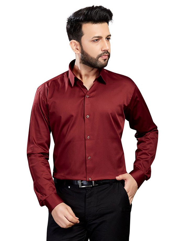 Outluk 1427 Office Wear Cotton Satin Mens Shirt Collection 